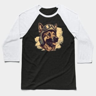 Aviator dog Baseball T-Shirt